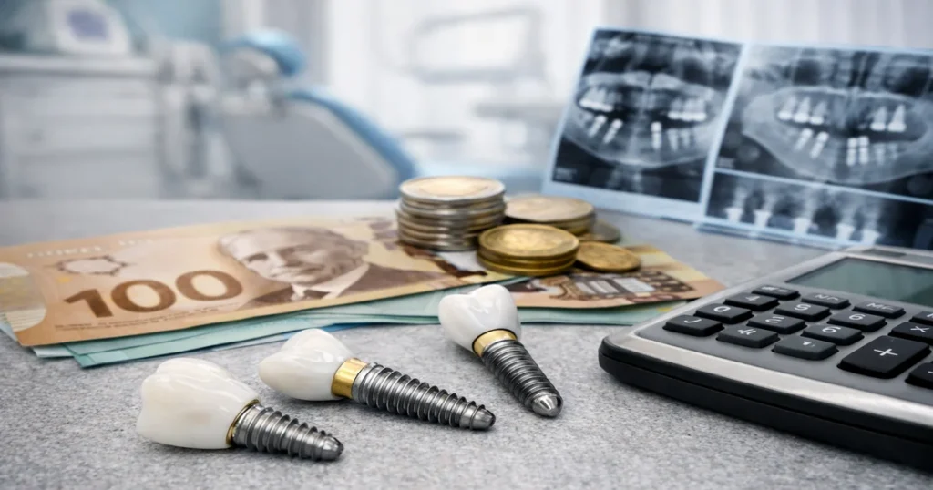a picture demonstrating dental implants cost